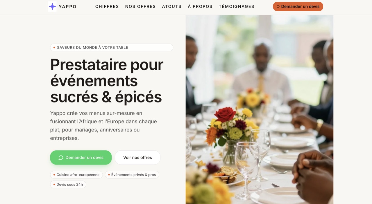 Exemple de site Vytrini