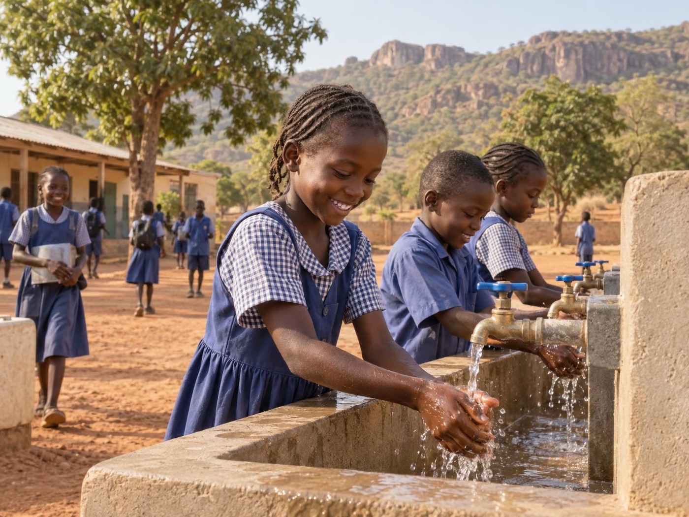 L'eau dans six écoles